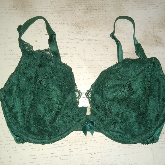 Victoria's Secret Other - Victoria's Secret Floral Green Women's Bra Sz 34D